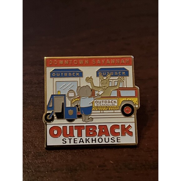 Outback Steakhouse Downtown Savannah Georgia‎ Koala Parking Ticket Lapel Hat Pin - Picture 1 of 3